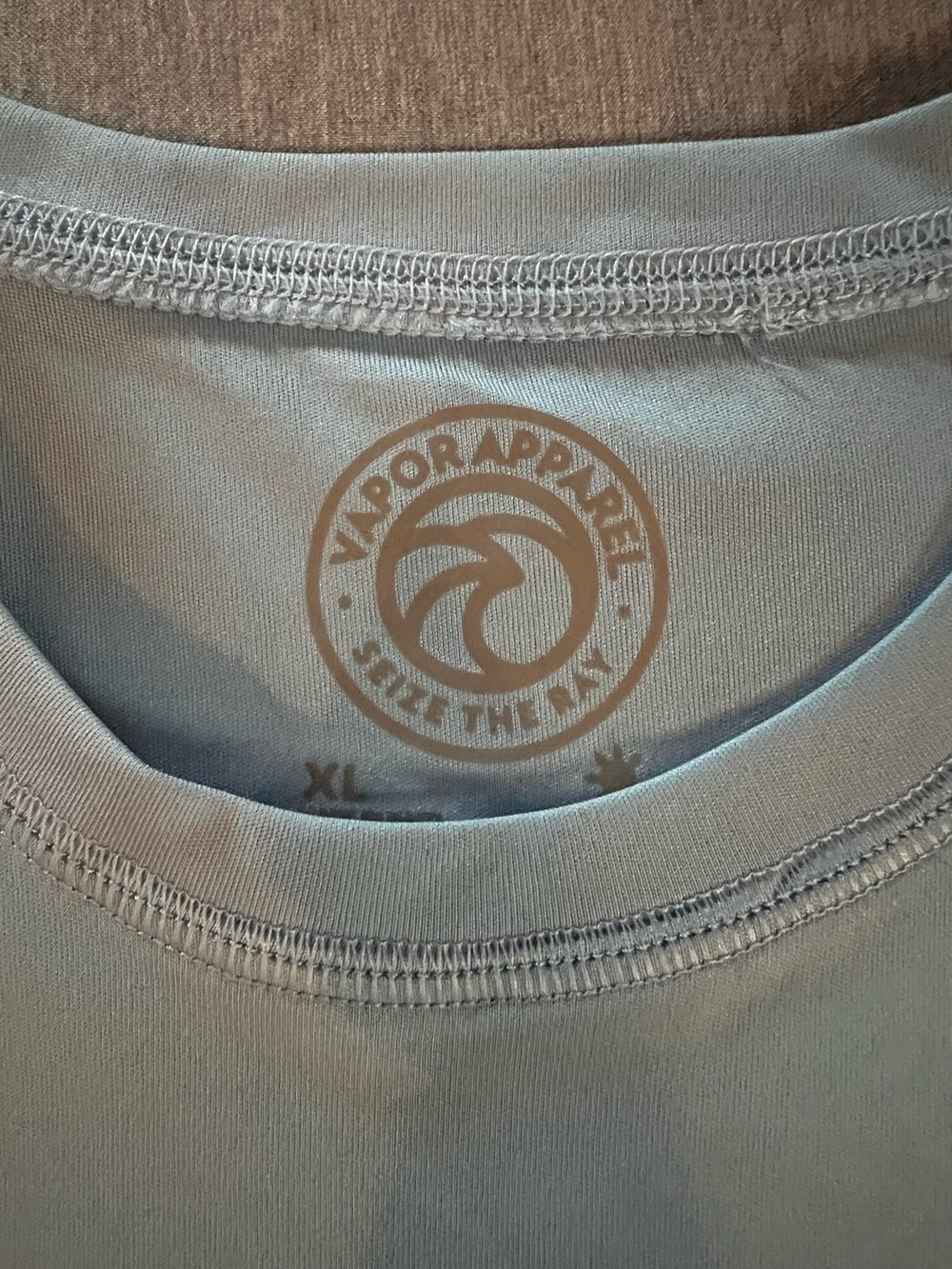 Kipora Apparel Performance Crewneck Tee — Pale Blue